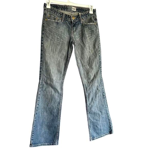 Juniors Jeans Size 7 Boot Cut Classic Western Workwear Retro Country Rodeo - Picture 1 of 7